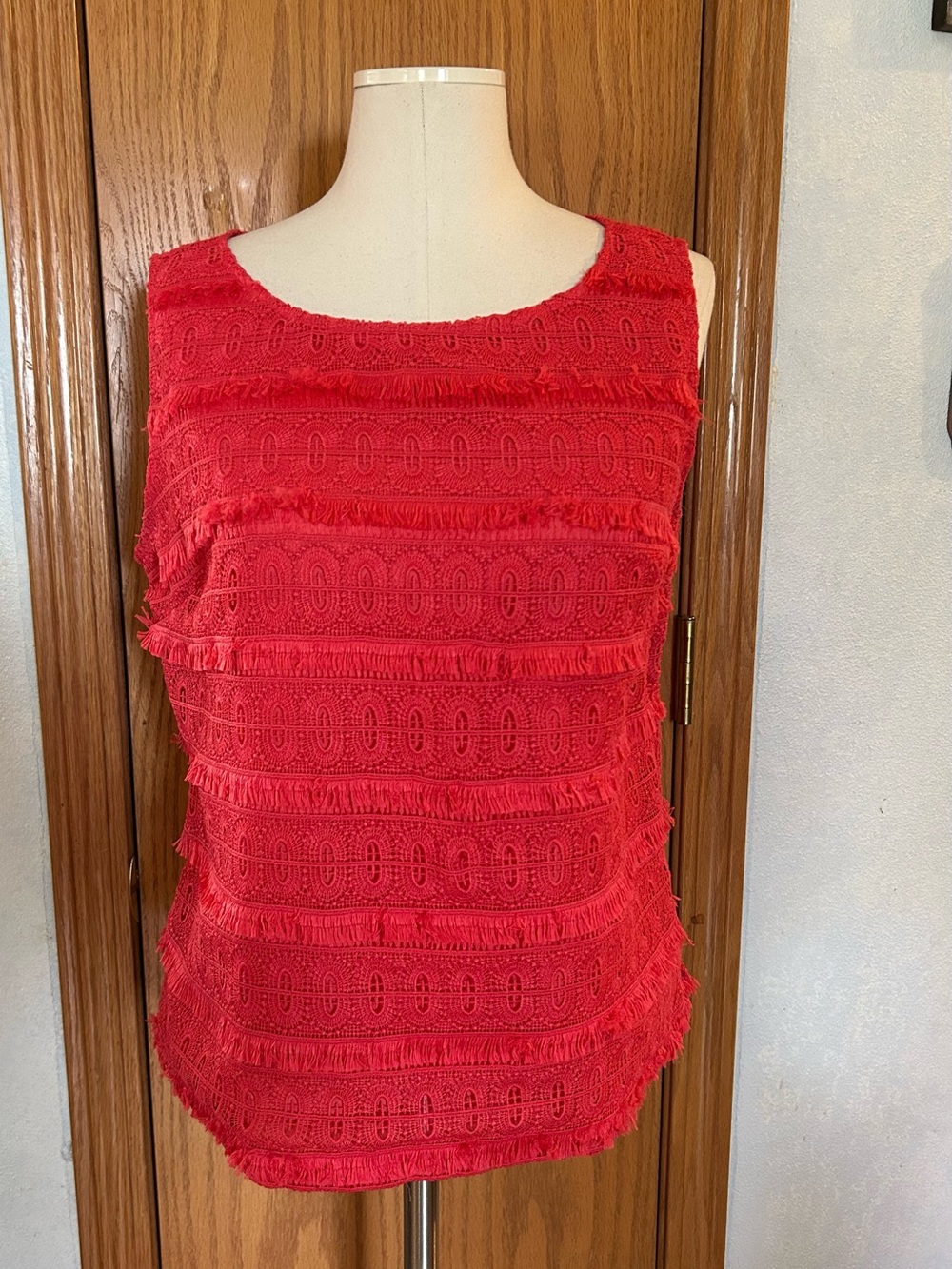 Talbots Coral Sleeveless Top - Size 10P